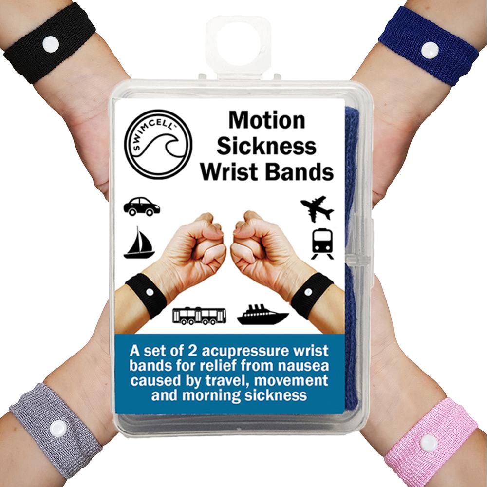 SwimCell Travel Sickness wrist bands for adults and children 4 colours