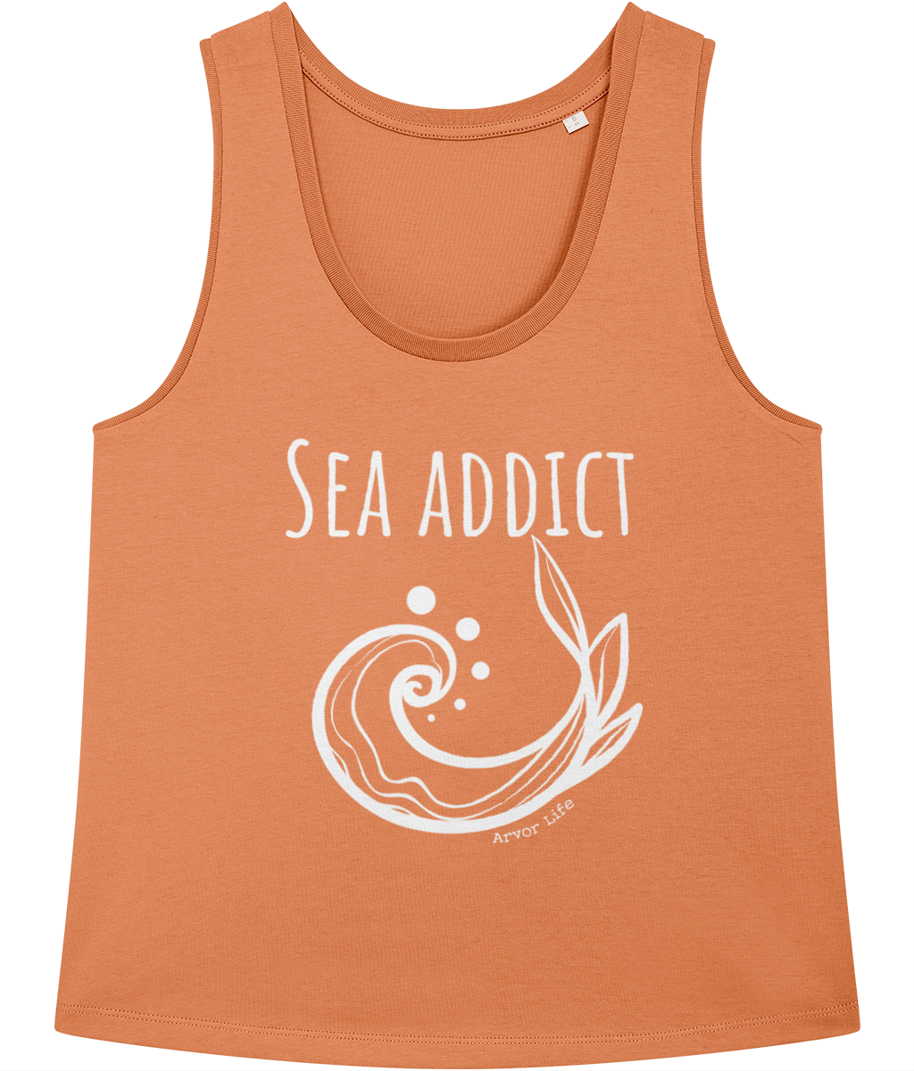 Sea Addict 100% Organic Cotton Vest Top