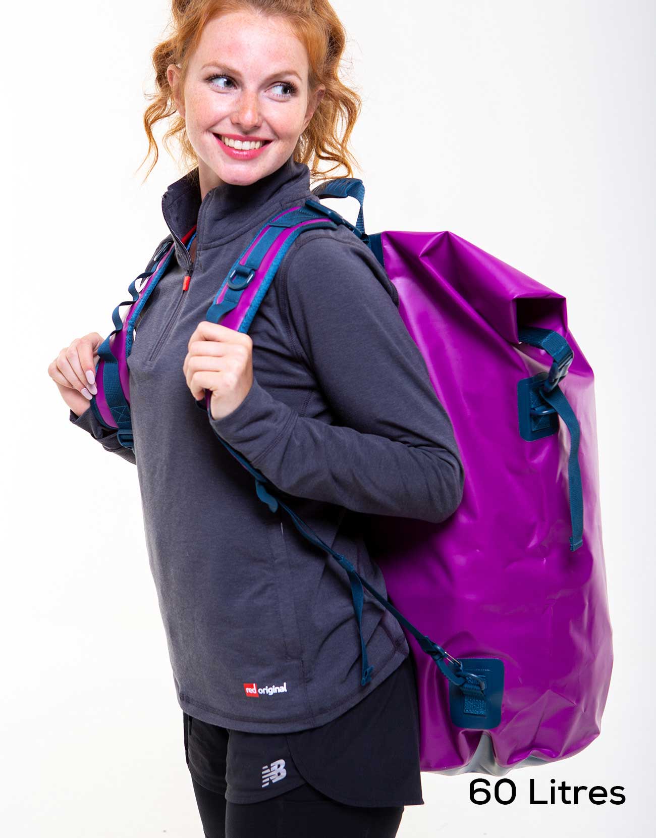 Waterproof Roll Top Dry Bag Backpack - Venture Purple