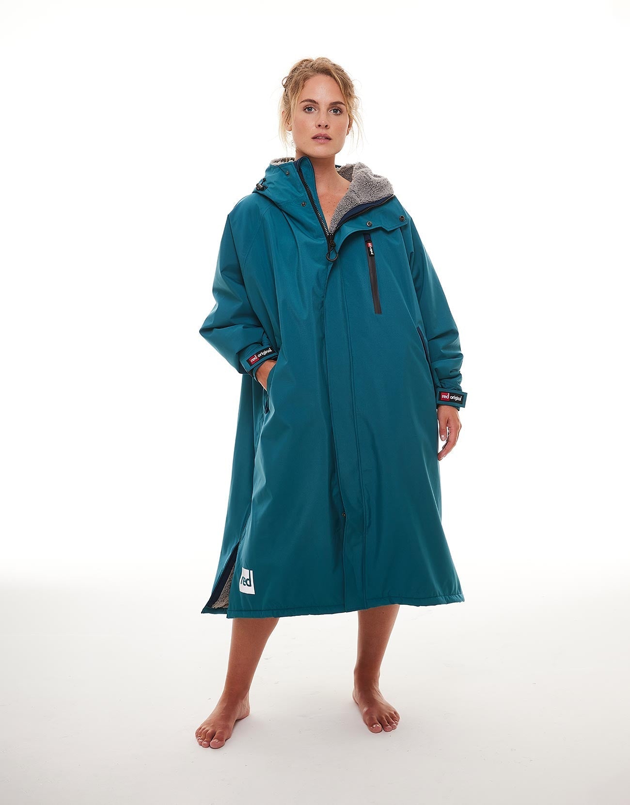 Women's Long Sleeve Pro Change Robe EVO - Teal