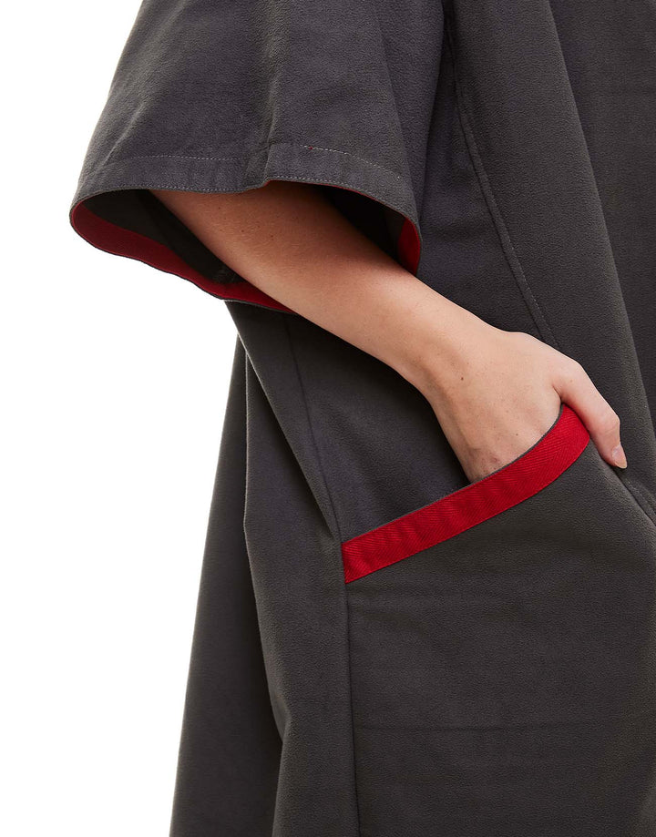 Women's Quick Dry Microfibre Changing Robe - Grey