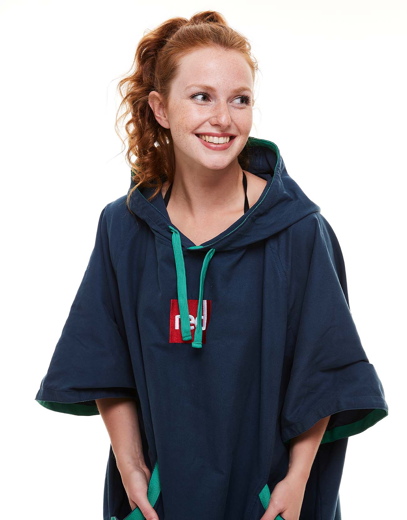 Women's Quick Dry Microfibre Changing Robe - Navy