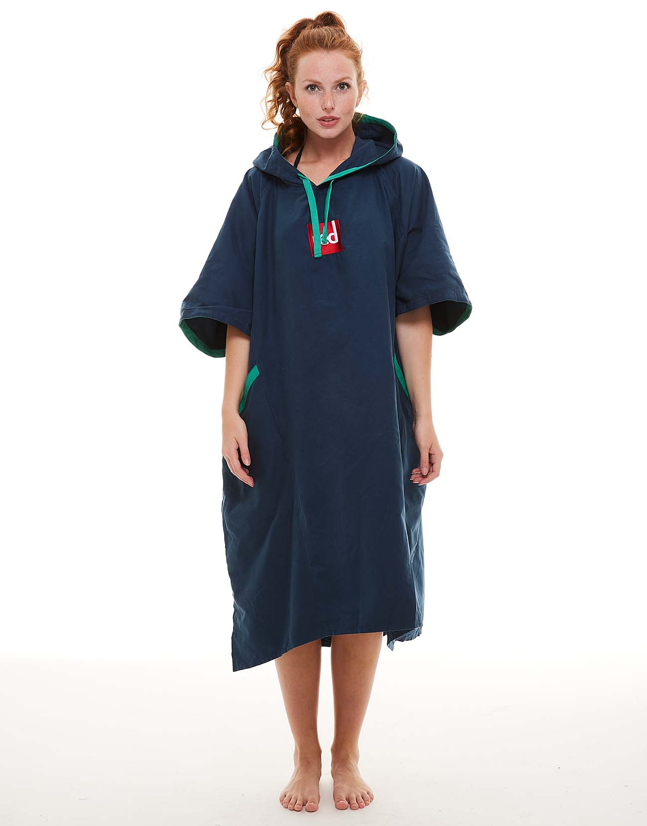 Women's Quick Dry Microfibre Changing Robe - Navy