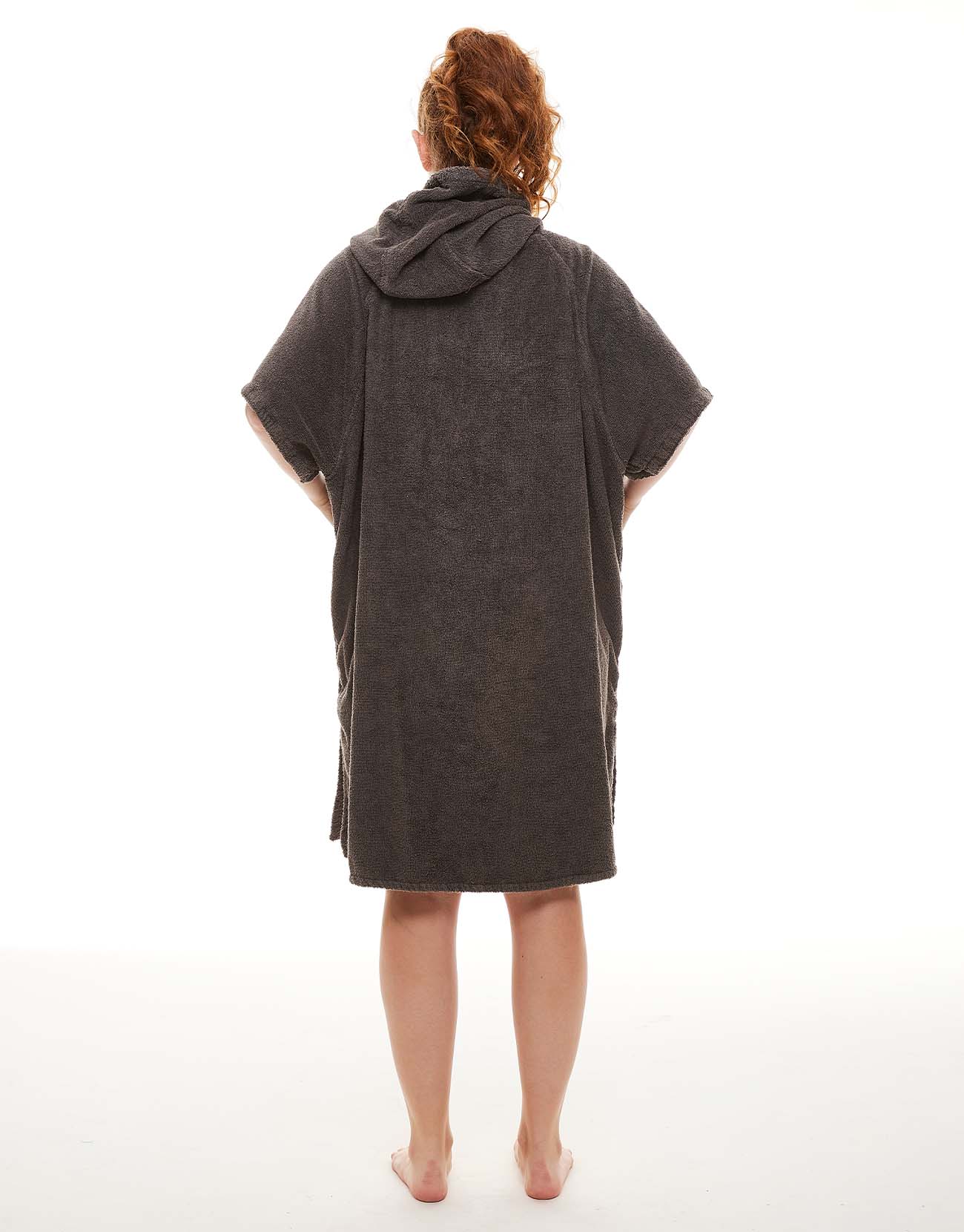 Women's Towelling Change Robe - Grey