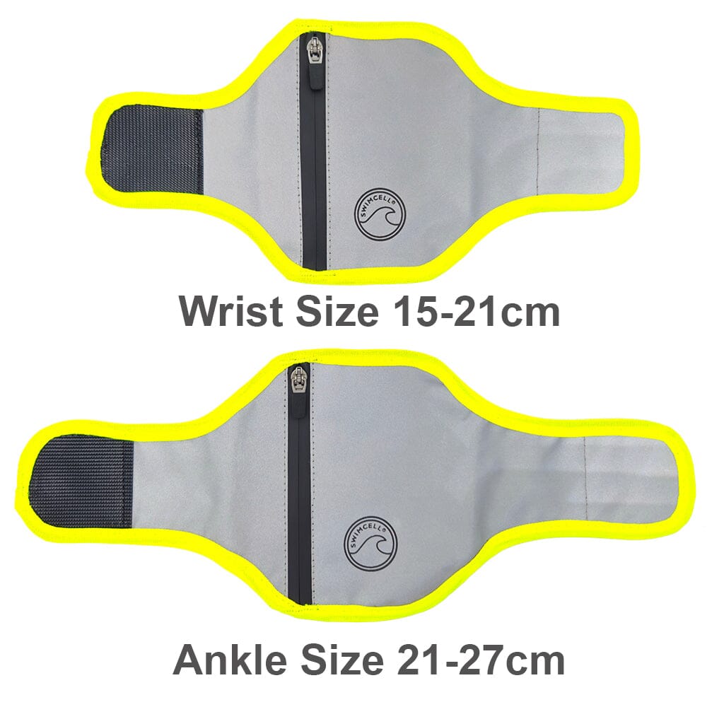 swimcell wrist and ankle wallet sizes
