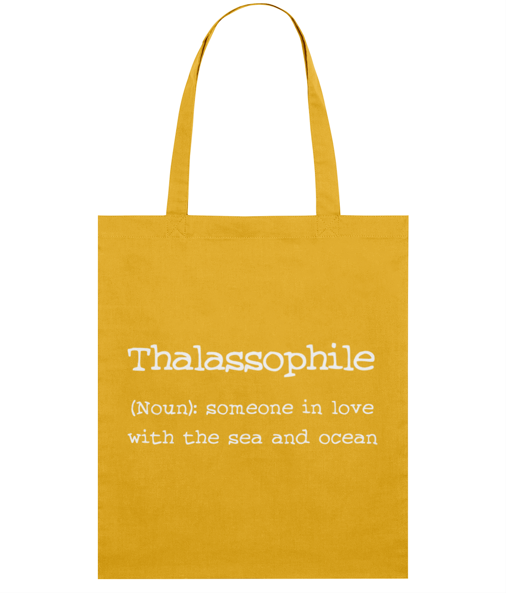 Thalassophile Quote Organic Cotton Tote Bag