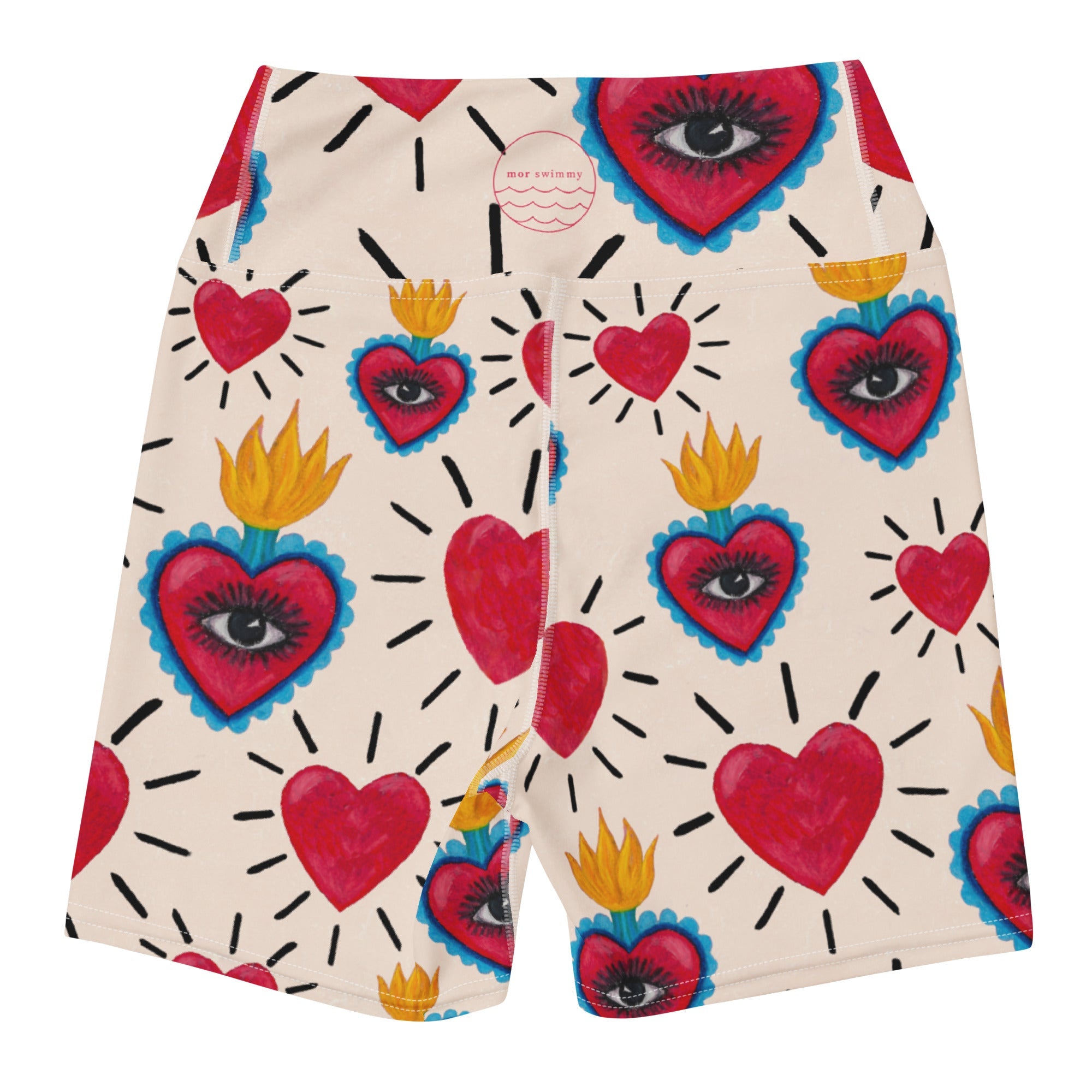 Hearts Women's Swim Shorts (Made to order please read the information)