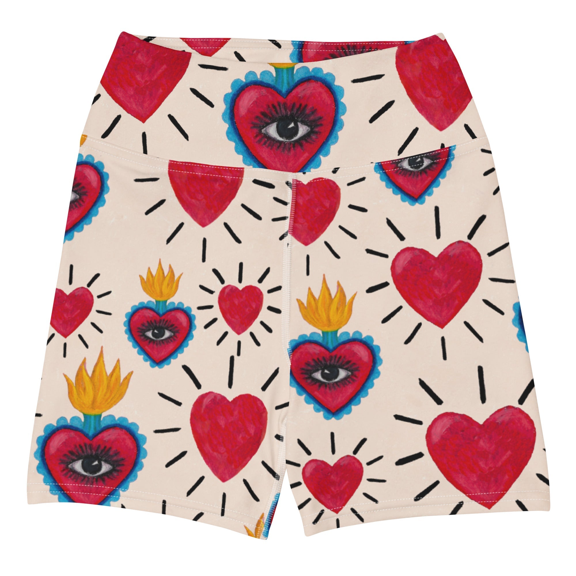 Hearts Women's Swim Shorts (Made to order please read the information)