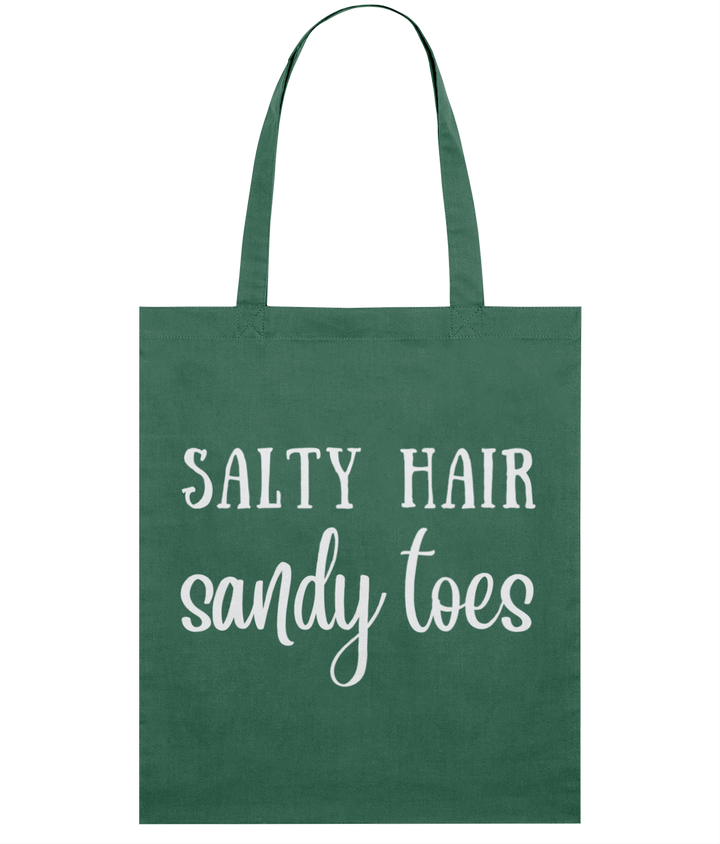 Salty Hair Sandy Toes Organic Cotton Tote Bag