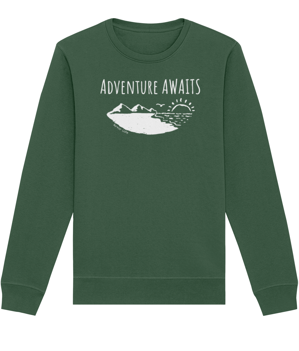 Adventure Awaits Organic Cotton Sweatshirt | Arvor Life