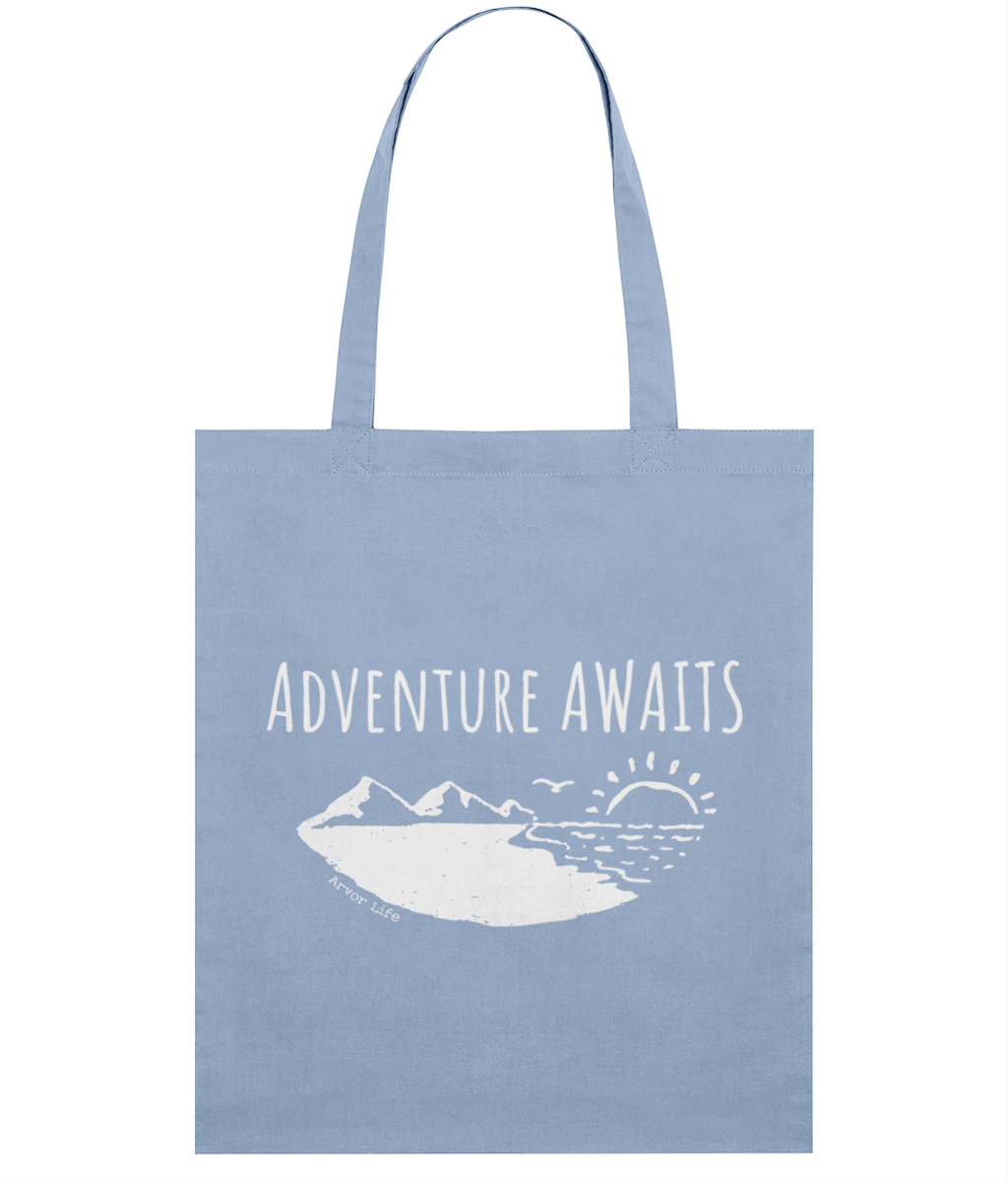 Adventure Awaits Organic Cotton Tote Bag