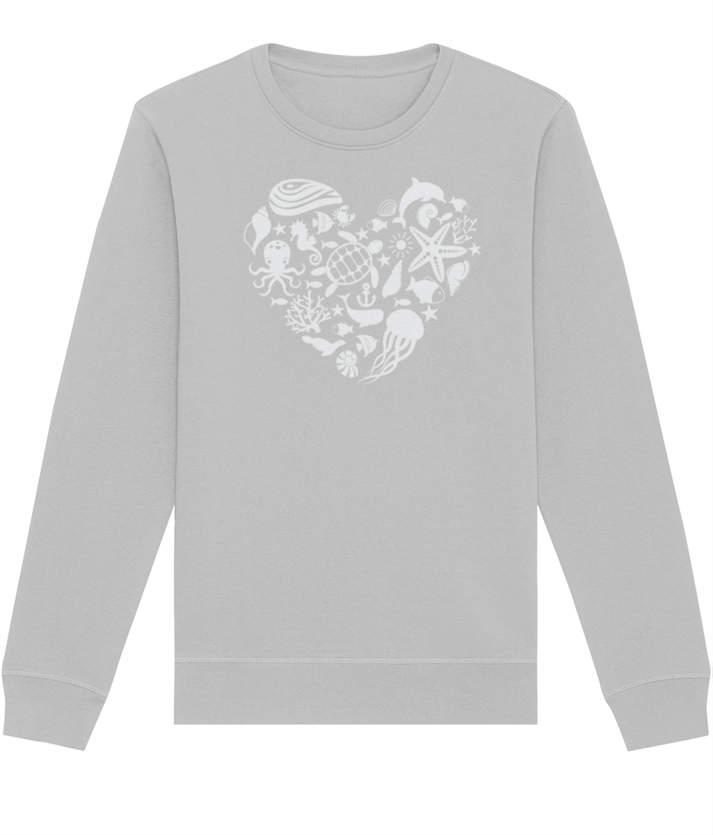 Sea at Heart Organic Sweatshirt | Sweatshirt | Arvor Life