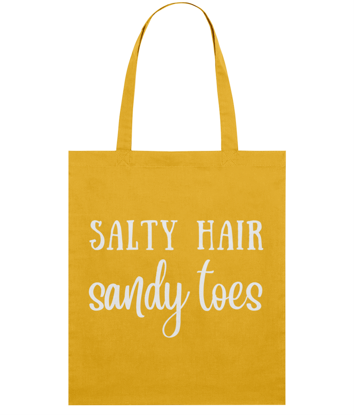 Salty Hair Sandy Toes Organic Cotton Tote Bag