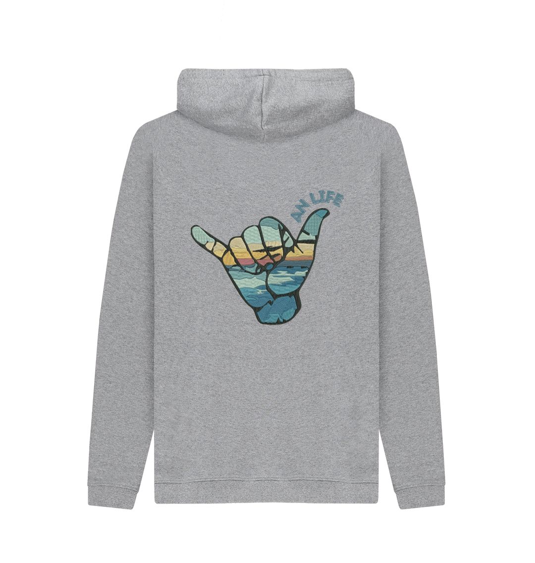 Light Heather 'VAN LIFE' Mens Hoodie
