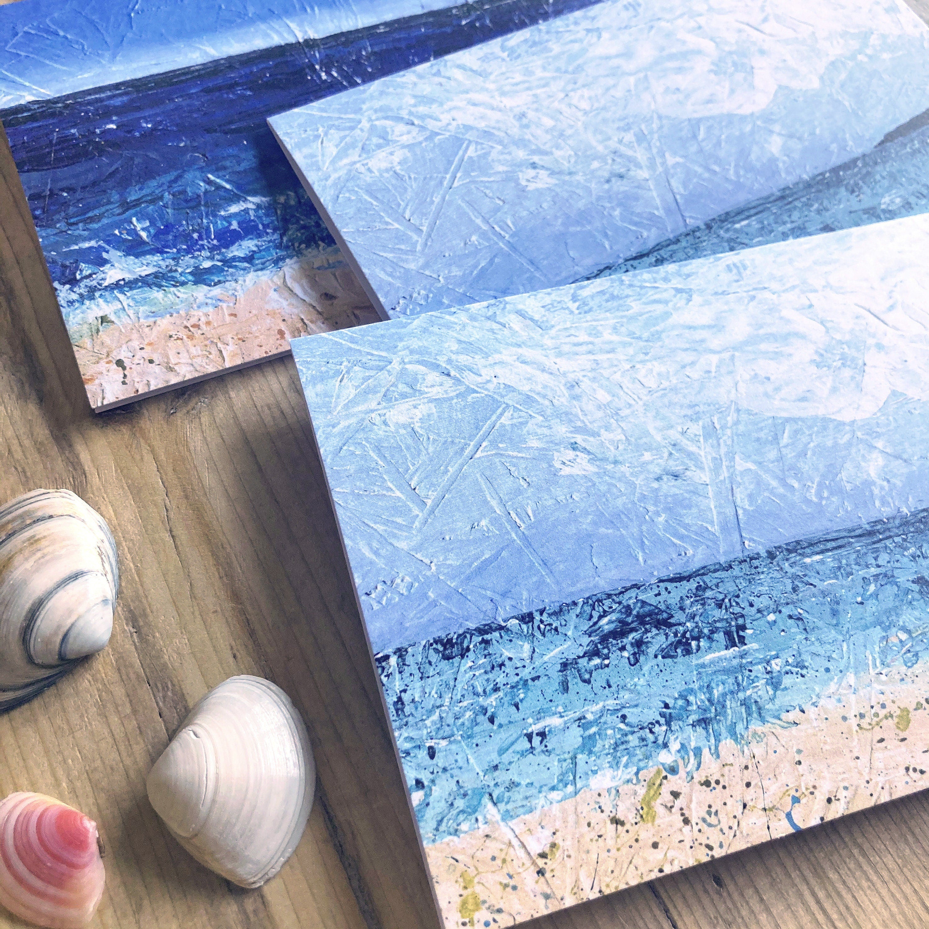 Seascape greetings cards | Carbis Bay and Long Rock, Cornwall | pack of 8