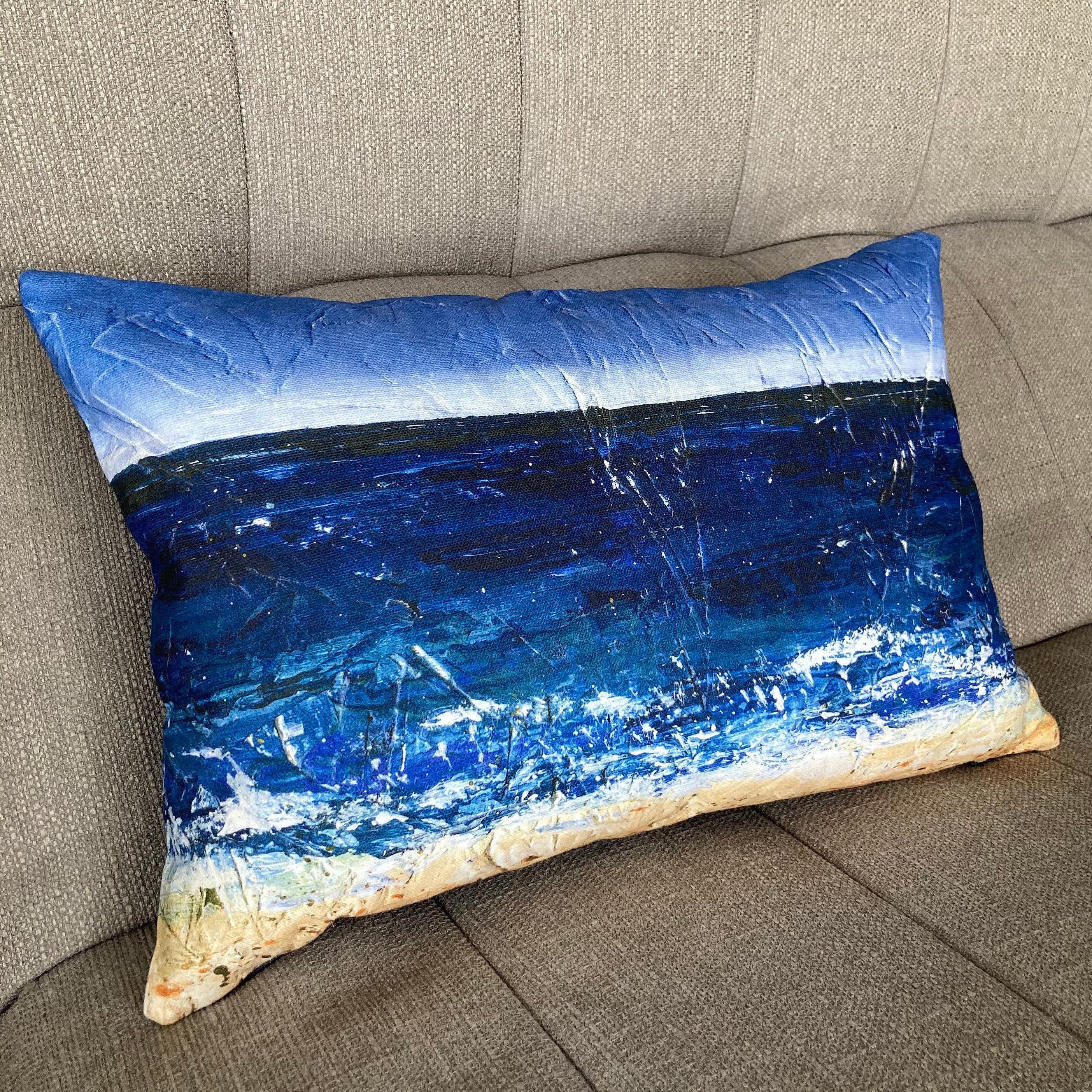 Seascape cushion | 'Carbis Bay, Cornwall'