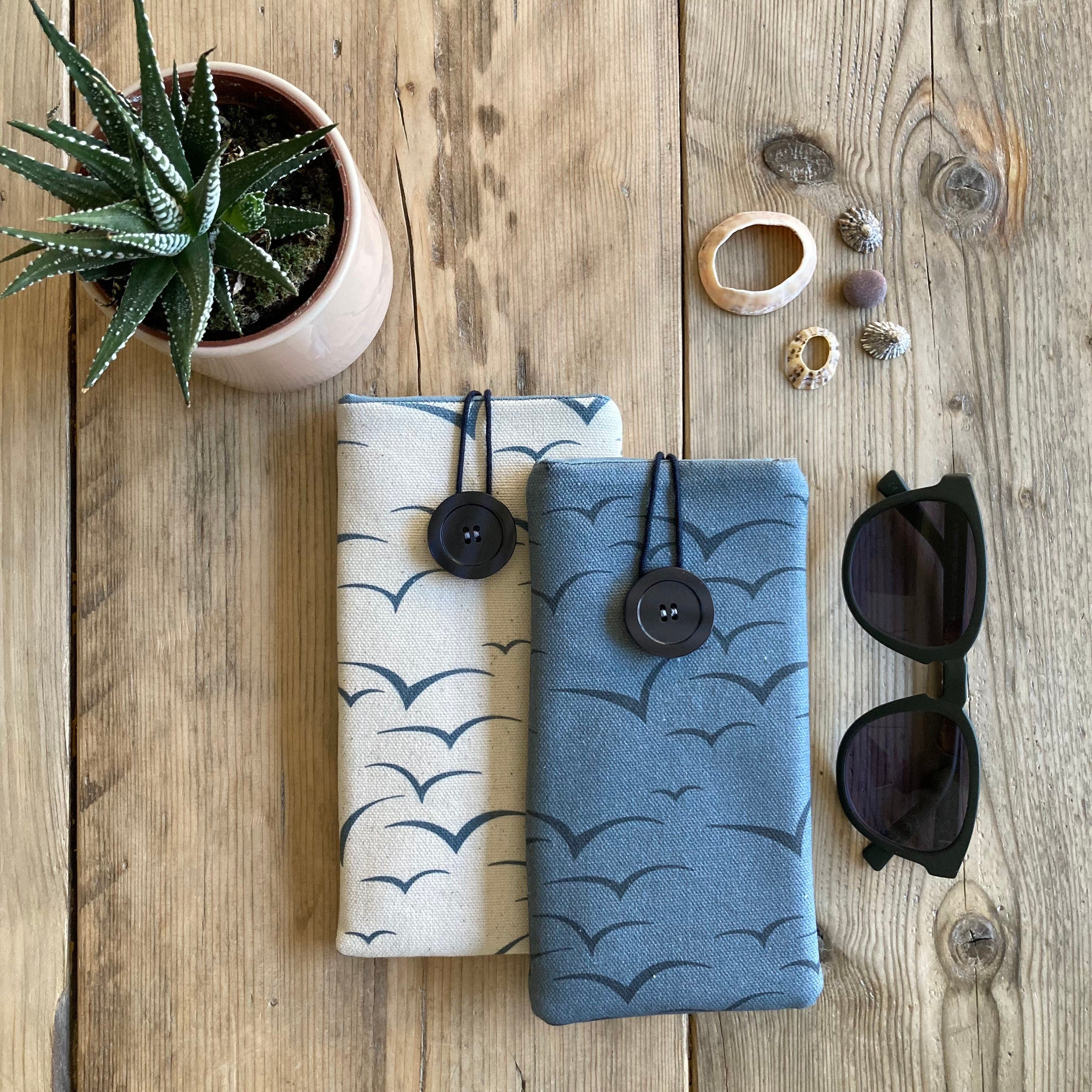 Glasses case  | handmade padded fabric pouch