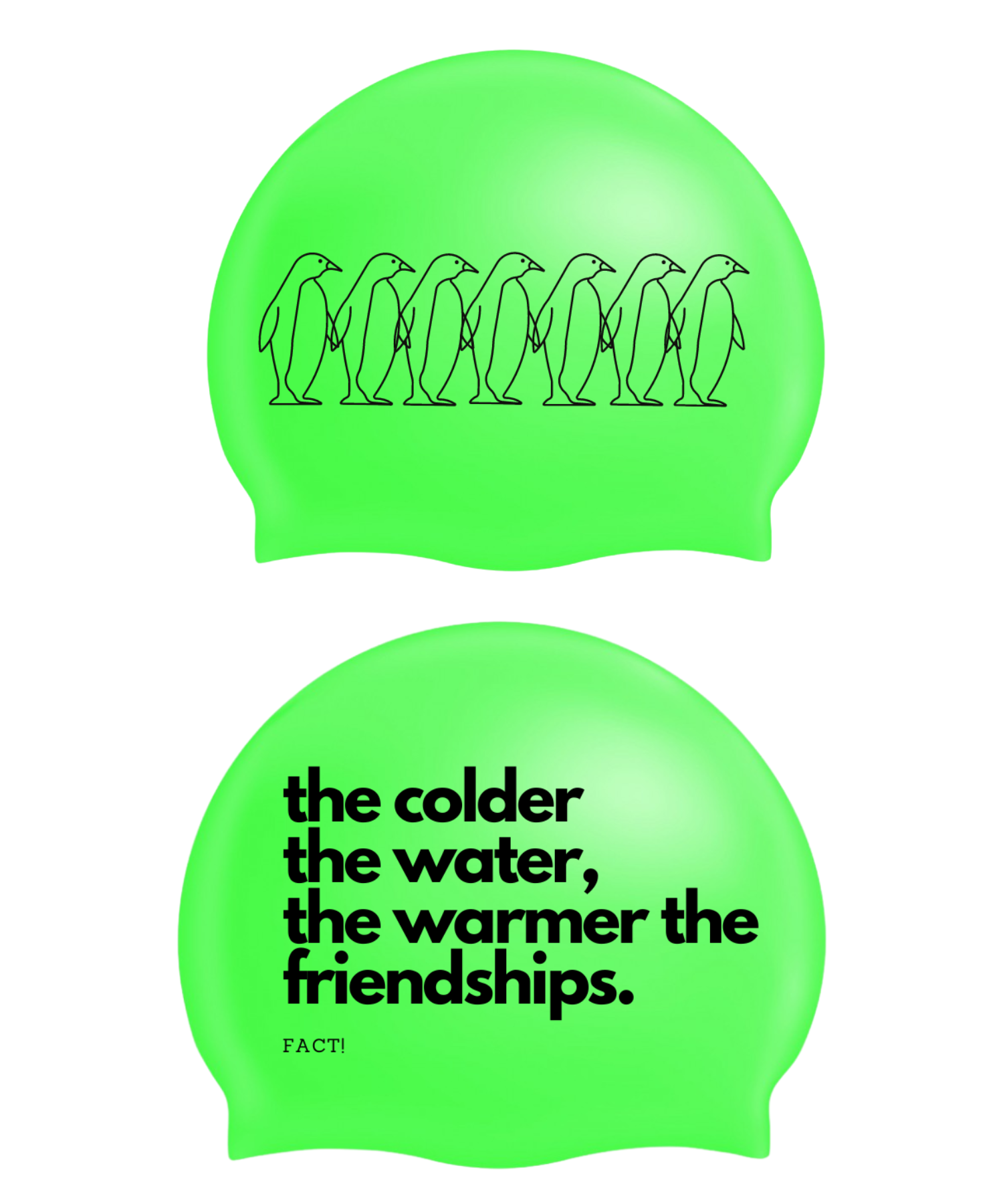 SWIM CAP - PENGUINS & FRIENDSHIPS