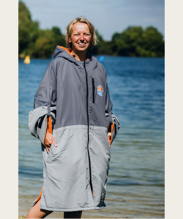 RECYCLED SELKIE ROBE - GREY