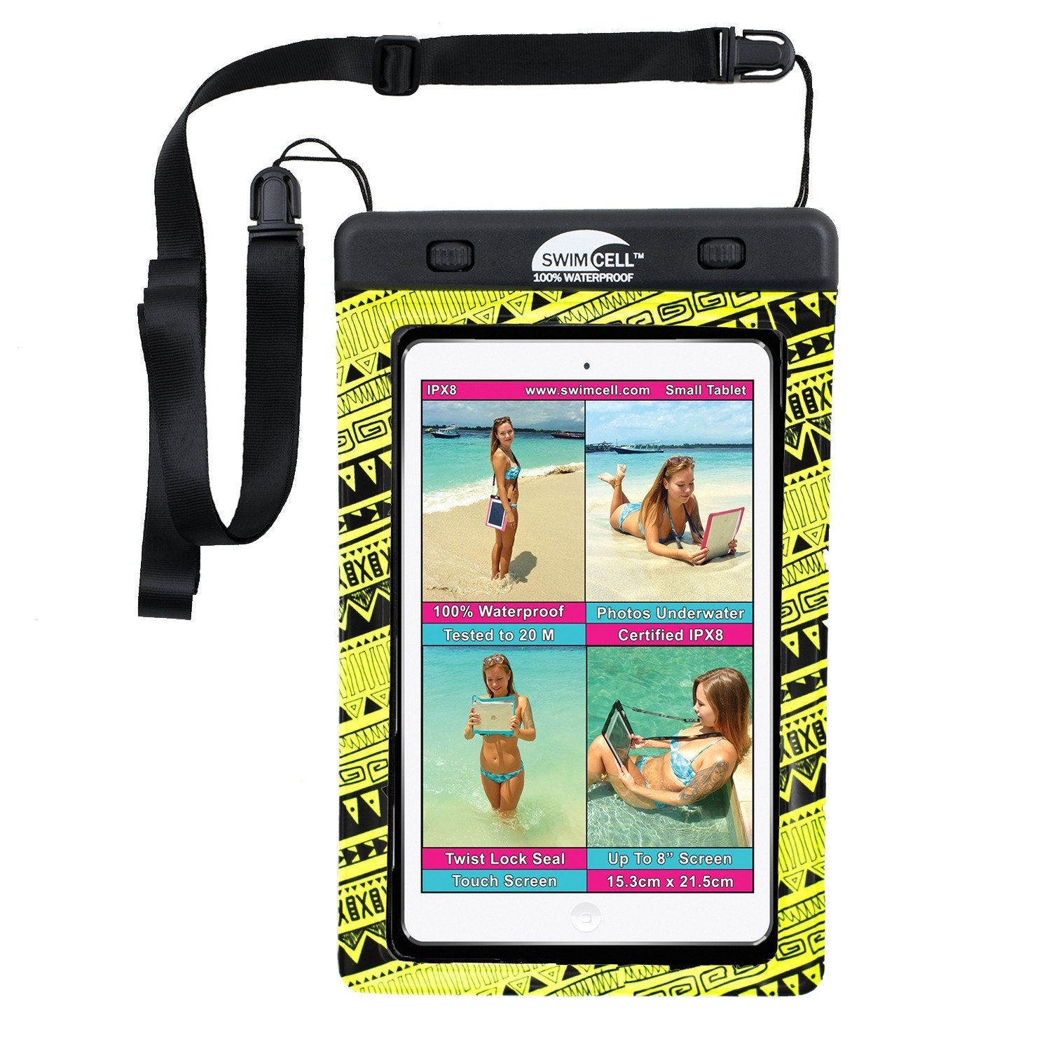 SwimCell Waterproof Tablet Case - Small  (up to 15 x 21cm)