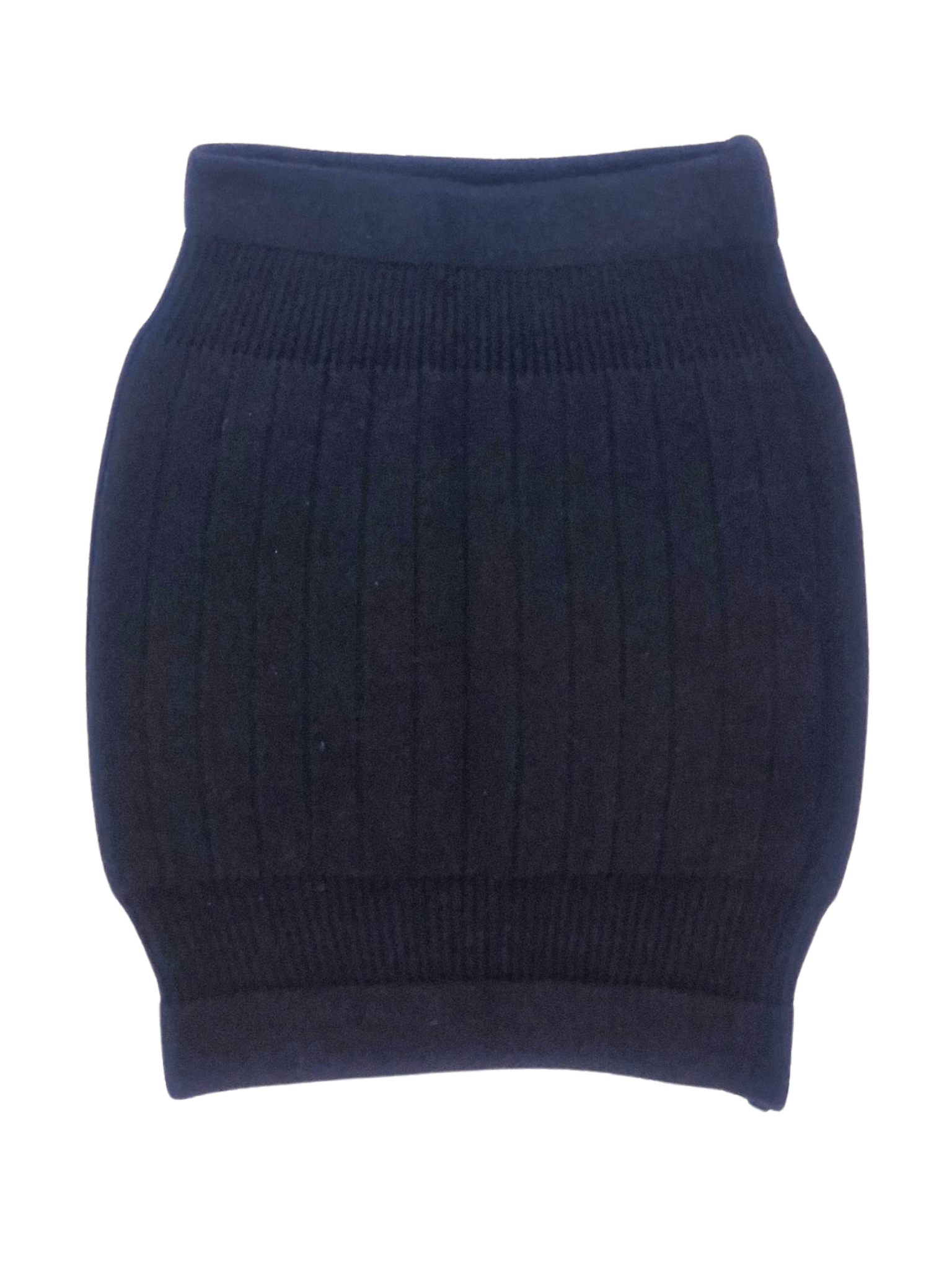 black knitted core warmer, the Koji Luxe