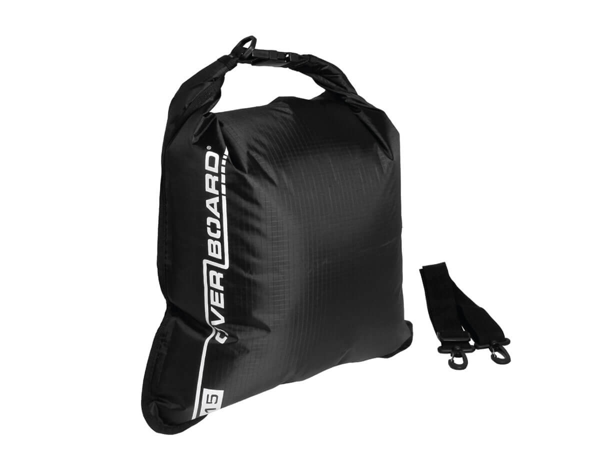 OverBoard Waterproof Dry Flat Bag - 15 Litres | OB1004BLK