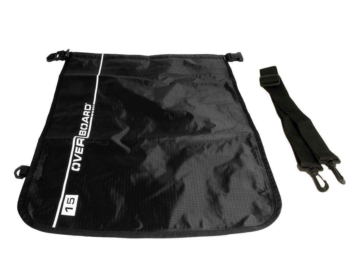 OverBoard Waterproof Dry Flat Bag - 15 Litres | OB1004BLK