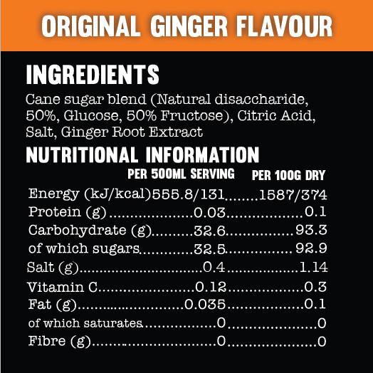 Active Root Original Ginger Ingredients