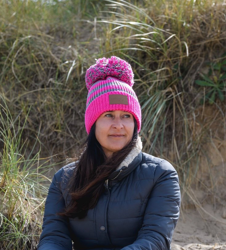 'THE PINK FIZZ' Waterproof Bobble Hat