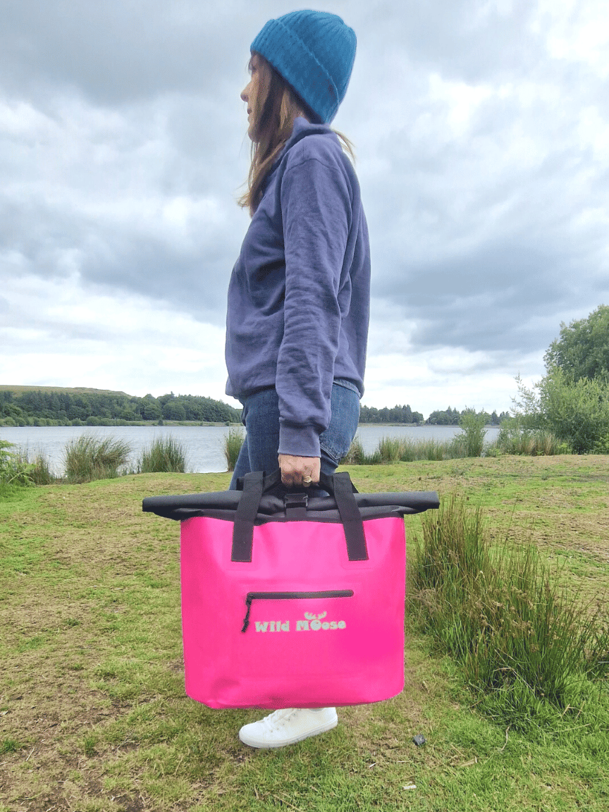 Caribou tote bag - flamingo pink