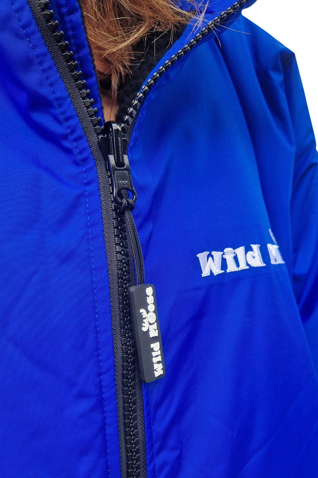Sapphire Moose Eco - long sleeve changing robe -  electric blue/black
