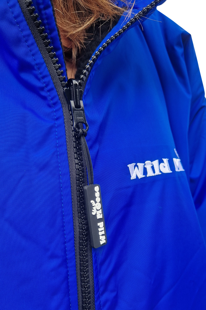 Sapphire Moose Eco - long sleeve changing robe -  electric blue/black