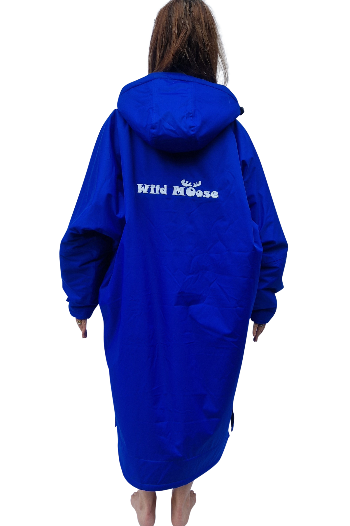 Sapphire Moose Eco - long sleeve changing robe -  electric blue/black