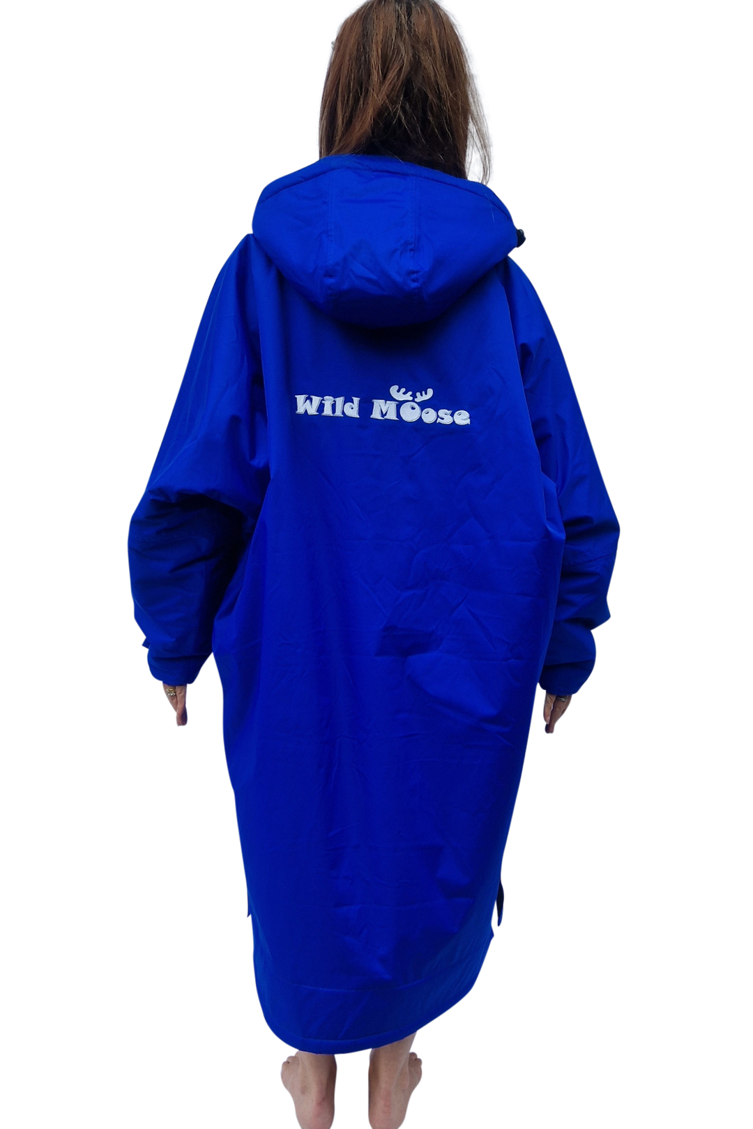 Sapphire Moose Eco - long sleeve changing robe -  electric blue/black