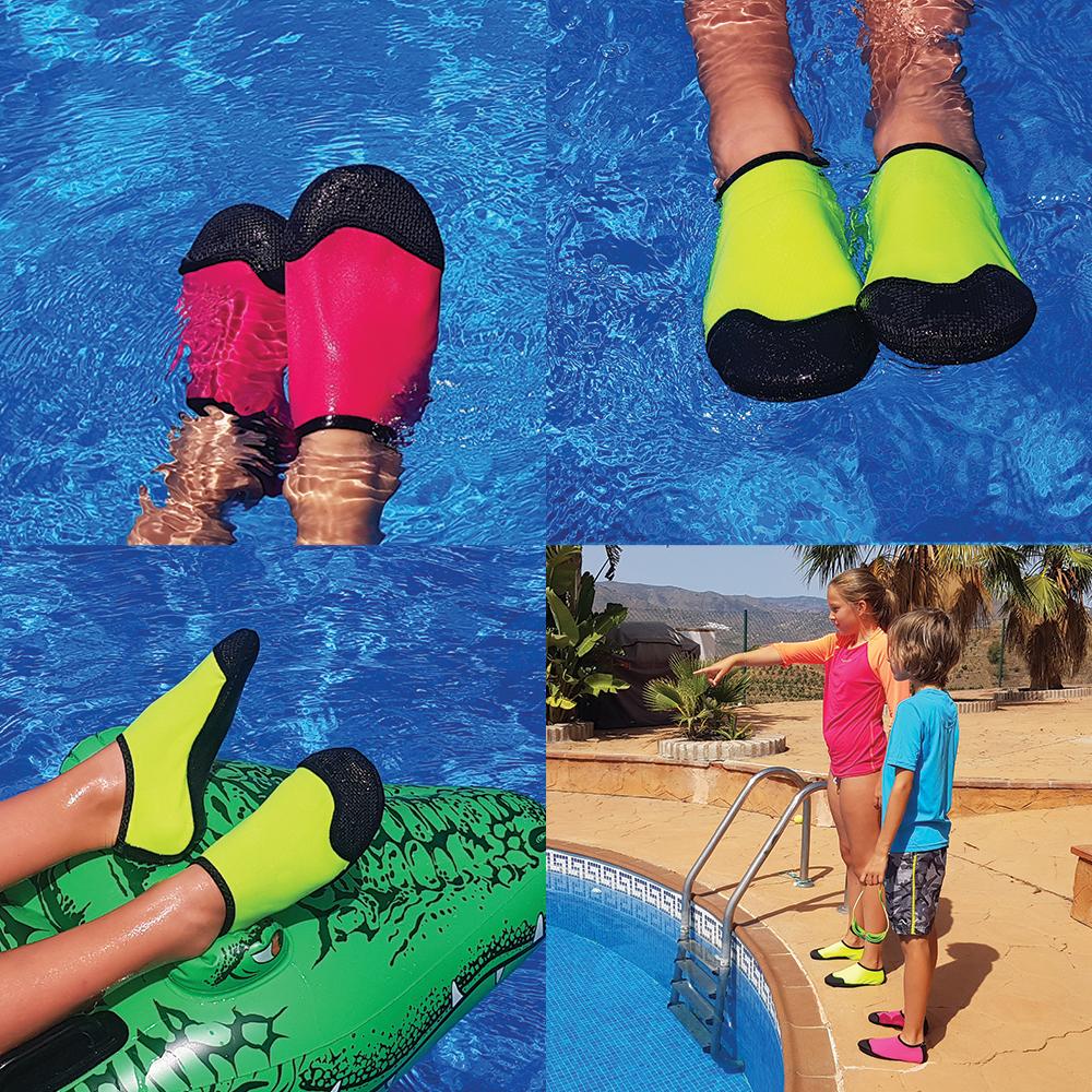 Swim Cell Swimming Socks for Adults and Kids with rubber toe