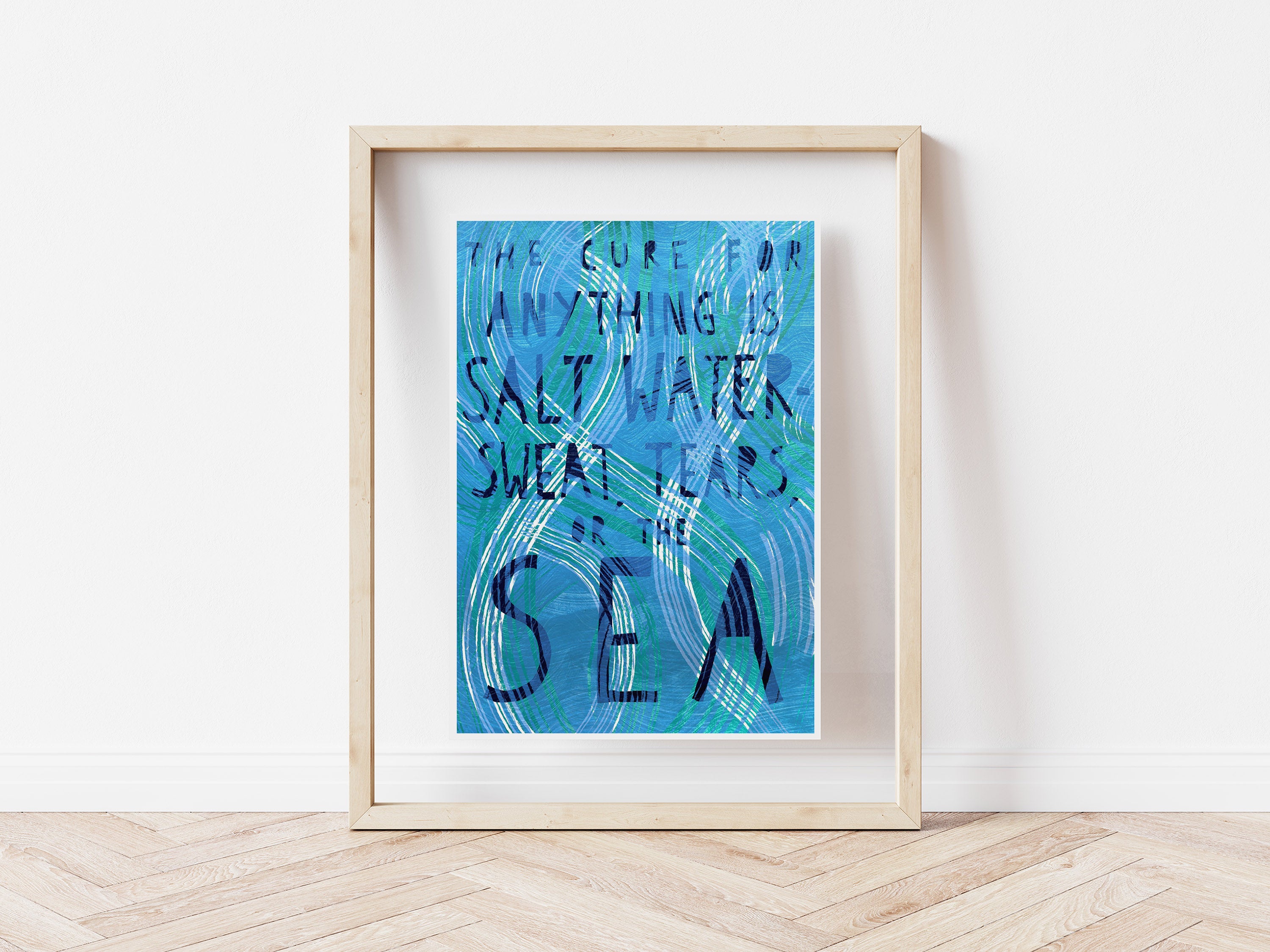 Wild Swimming Print - The Cure is The Sea