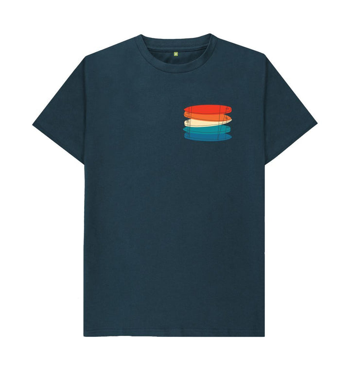 Denim Blue 'SIMPLY SURFBOARDS' Mens Tee