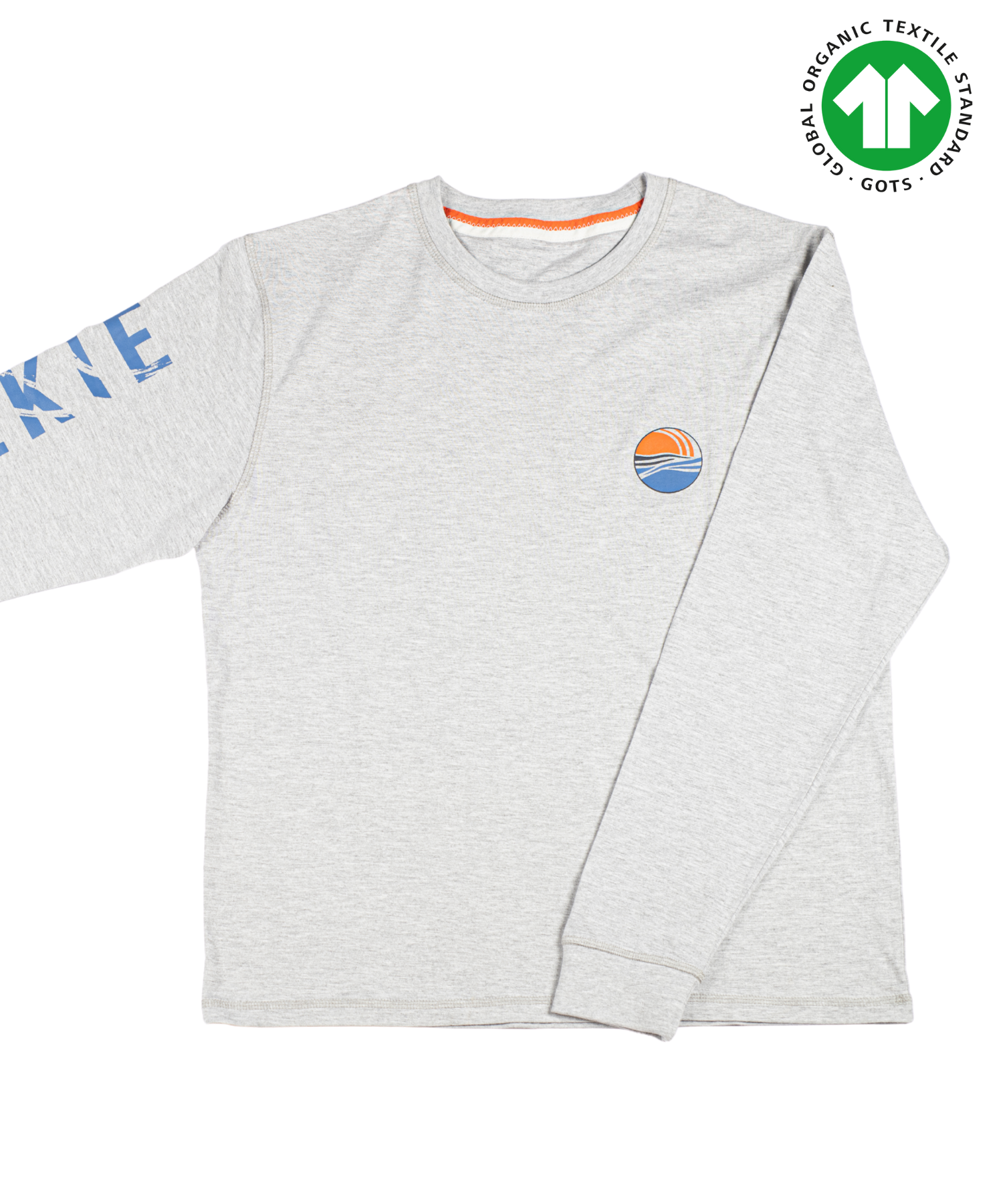SELKIE SUNRISE LONG SLEEVE TEE IN MARL GREY