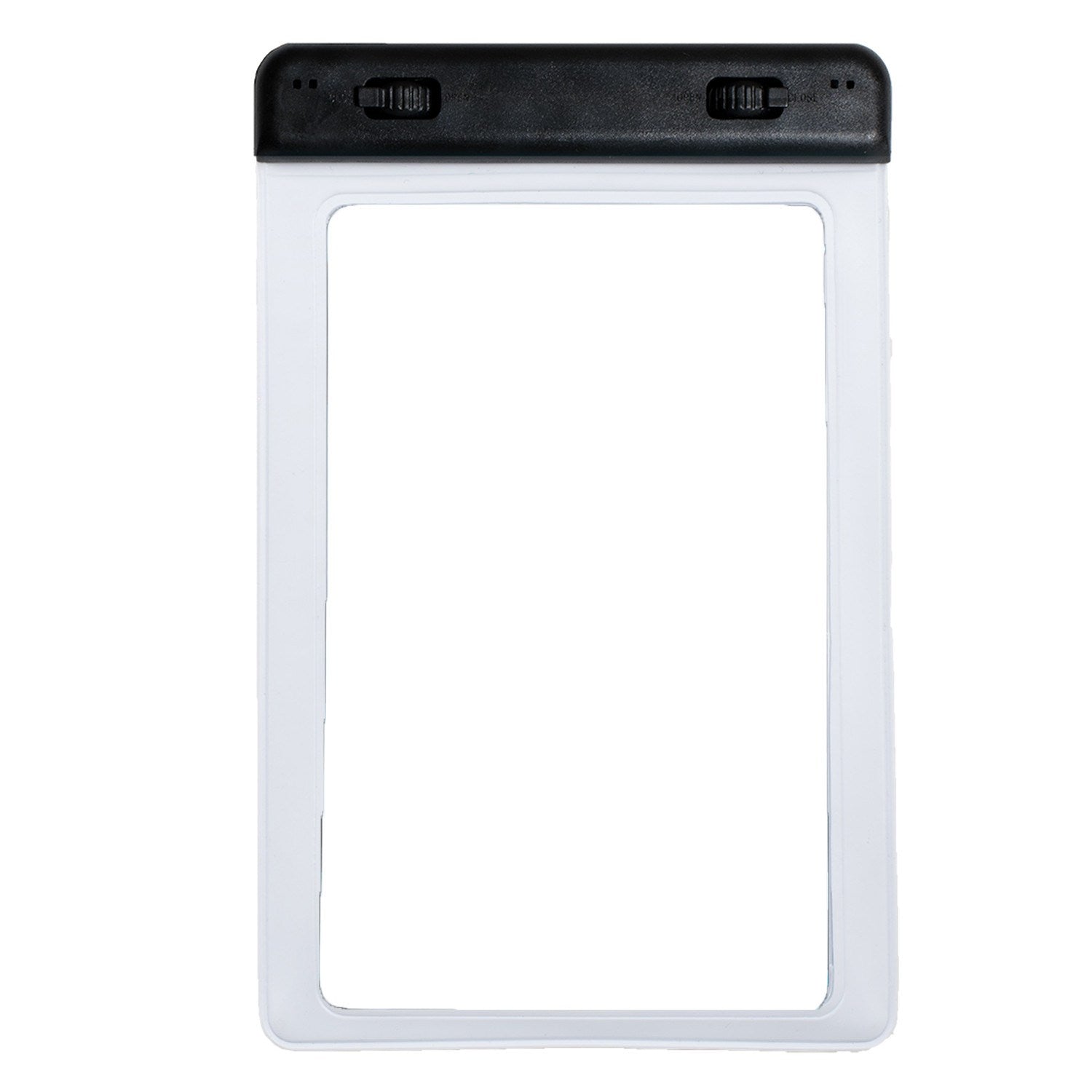 SwimCell Small whiteTablet waterproof case back with windows