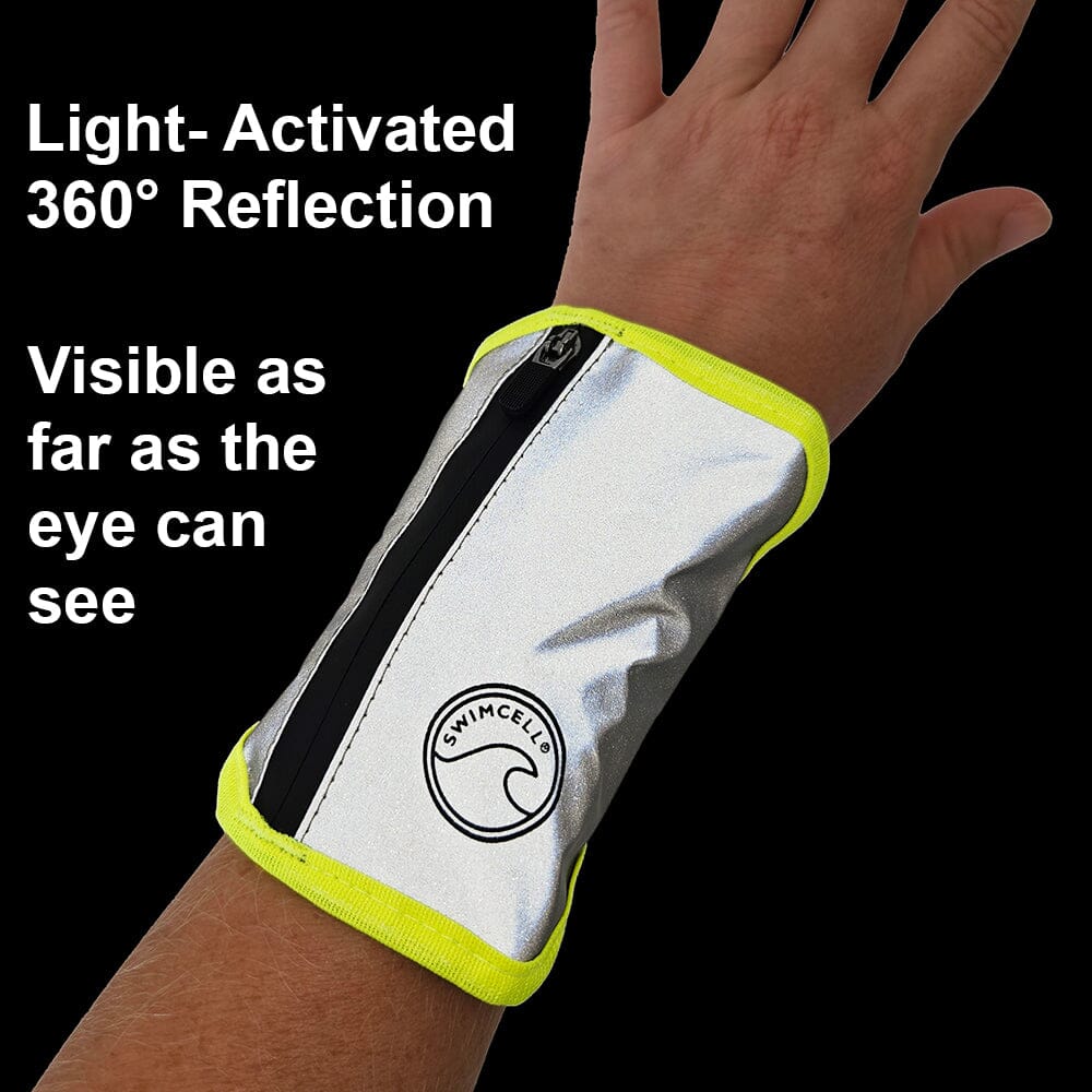 Hi vis wrist wallet reflective